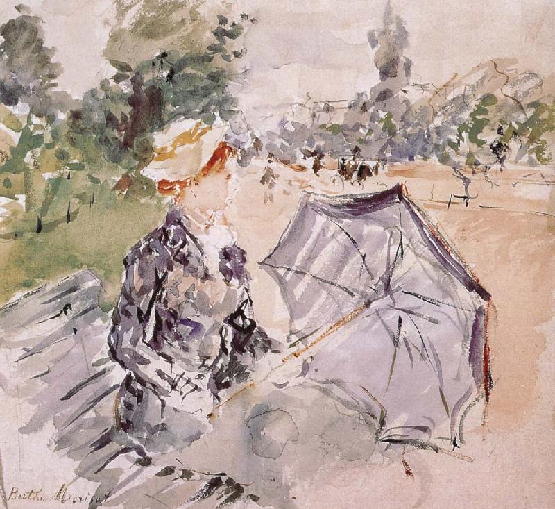 Berthe Morisot Parasol France oil painting art